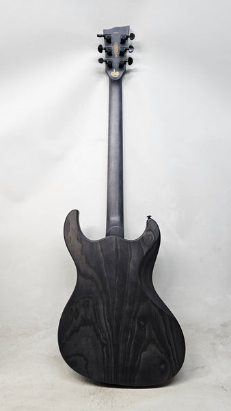 Gnarwhal DE Baritone - Charcoal Swamp Ash — charcoal transparent black