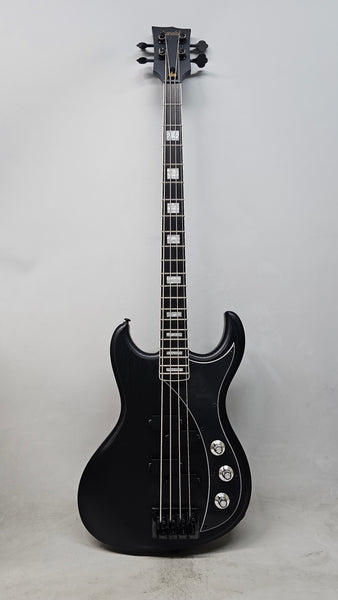 Gnarwhal DE Bass - Blacked Out Swamp Ash — black