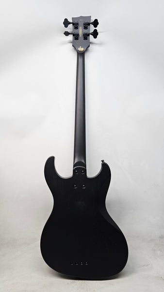 Gnarwhal DE Bass - Blacked Out Swamp Ash — black